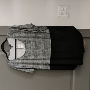 Eye Catching Alfani Woven Lines Top